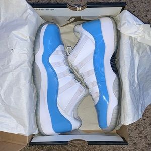 Jordan 11s University blue low tops